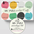 DIY Paint Co. DIY Mixology Lab 8-Color Sampler, 2025 Summer Limited edition paint set.