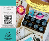 DIY Paint Co. DIY Mixology Lab 8-Color Sampler Box (2025 Summer) with paint jars, brush, candle, and decor items.