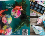 DIY Mixology Lab Paint 8-Color Sampler Box by DIY Paint Co. with geometric objects on a teal surface.