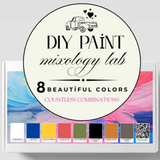DIY Paint Co. Mixology Lab Paint 8-Color Sampler Box, Spring 2025 limited edition.
