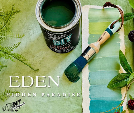 Eden DIY Paint by DIY Paint Co., an eco-friendly green paint for nature-inspired home decor.