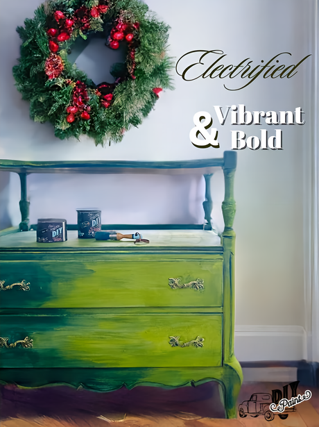 Electrified DIY Paint by DIY Paint Co., eco-friendly clay and chalk paint for furniture projects.