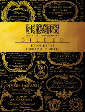 Étiquettes Gilded Transfer by IOD - Iron Orchid Designs-The Painted Heirloom