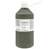 2L Fusion Mineral Paint Everett all-in-one acrylic in olive green with white cap and stir stick included.