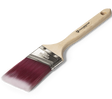 Staalmeester Exquisite Pearl Angled Brush 2040 with maroon bristles and silver ferrule.