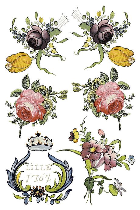 Fairytale Florals Transfer by IOD - Iron Orchid Designs @ The Painted Heirloom