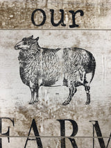 Vintage black and white sheep illustration for IOD Farm Animals Stamp by Iron Orchid Designs projects.