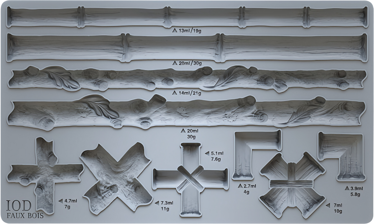 Faux Bois Mould by IOD - Iron Orchid Designs @ The Painted Heirloom