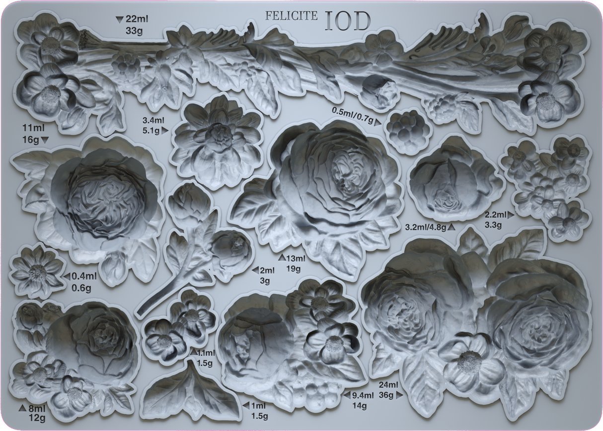 Felicite Mould by IOD - Iron Orchid Designs @ The Painted Heirloom