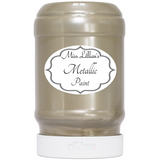Miss Lillian’s Fern Metallic Paint jar with label and white screw lid.