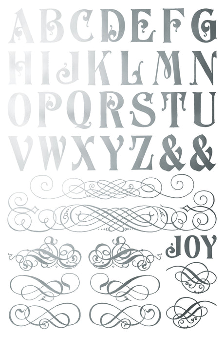 Figgy & Flourish Gilded Transfer by I.O.D., 2025 Limited Edition, elegant gray design on white background.