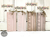 Clear keeps color, white lightens, dark ages, and black deepens detail on First Crush by Old Fashioned Milk Paint.