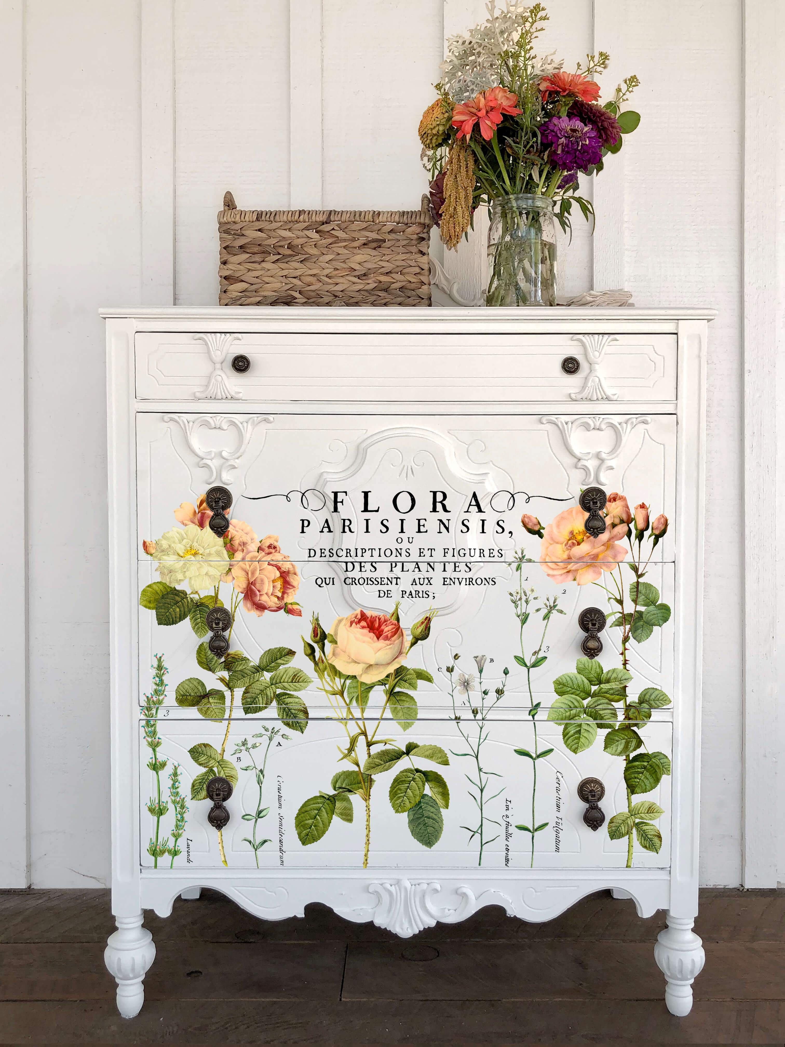 Flora Parisiensis Decor Transfer Set by IOD - Iron Orchid Designs @ Painted Heirloom