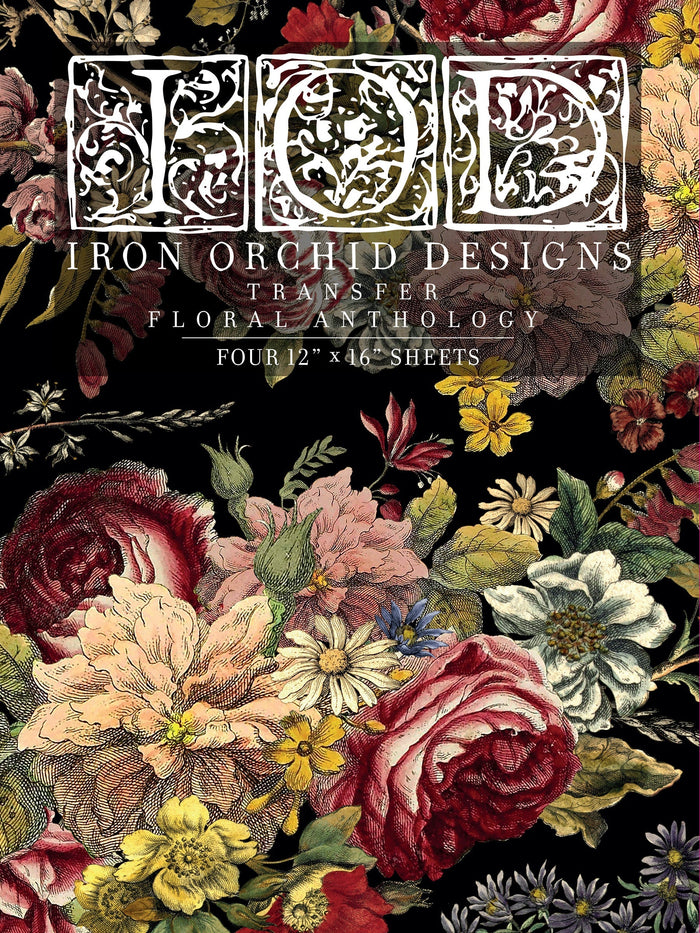 Floral Anthology Transfer by IOD - Iron Orchid Designs