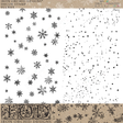 IOD Flurry texture stamps, set of two with snowflake and scattered dot patterns, 2026 limited release.