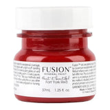 Fusion Mineral Paint 37mL jar, Fort York Red, with a white label and bold black text.