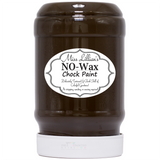 Miss Lillian’s French Roast No-Wax Chock Paint brown jar with white lid and labeled for furniture use.