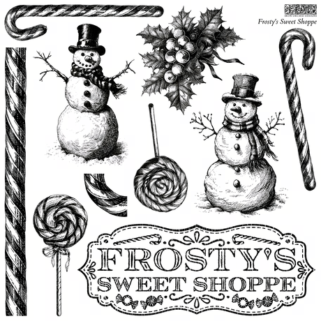 Frosty's Sweet Shoppe Stamp (2024 Limited Release) by IOD - Iron Orchid Designs-The Painted Heirloom