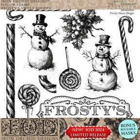 Frosty's Sweet Shoppe Stamp (2024 Limited Release) by IOD - Iron Orchid Designs-The Painted Heirloom