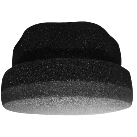 Fusion Mineral Paint Tough Coat Applicator Sponge, curved and textured for topcoat application, close-up view.
