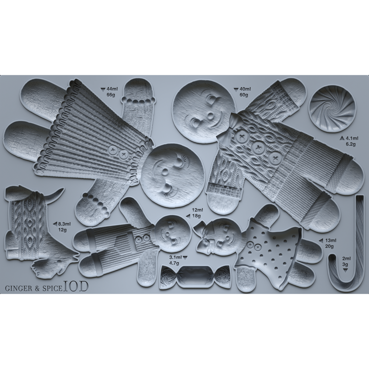 Ginger & Spice Mould (Limited Release) by IOD - Iron Orchid Designs