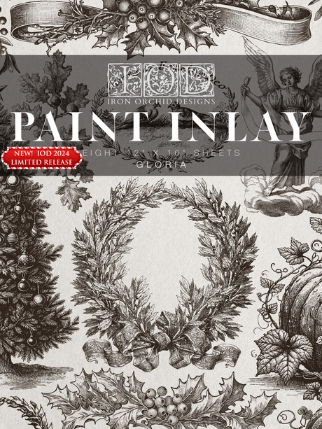 Gloria Paint Inlay (2024 Limited Release) by IOD - Iron Orchid Designs @ The Painted Heirloom