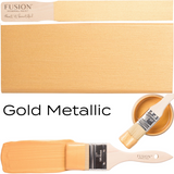 Gold Metallic Fusion Mineral Paint @ Painted Heirloom