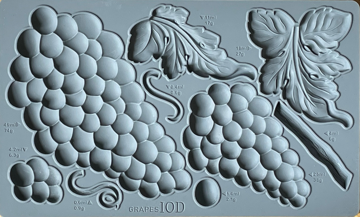 Grapes Decor Mould by IOD - Iron Orchid Designs - NEW! @ Painted Heirloom