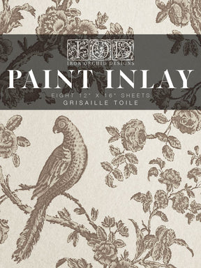 Grisaille Toile Paint Inlay by IOD - Iron Orchid Designs-The Painted Heirloom