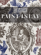 Hameau de la Reine Paint Inlay by I.O.D. with vintage French farmhouse motif.