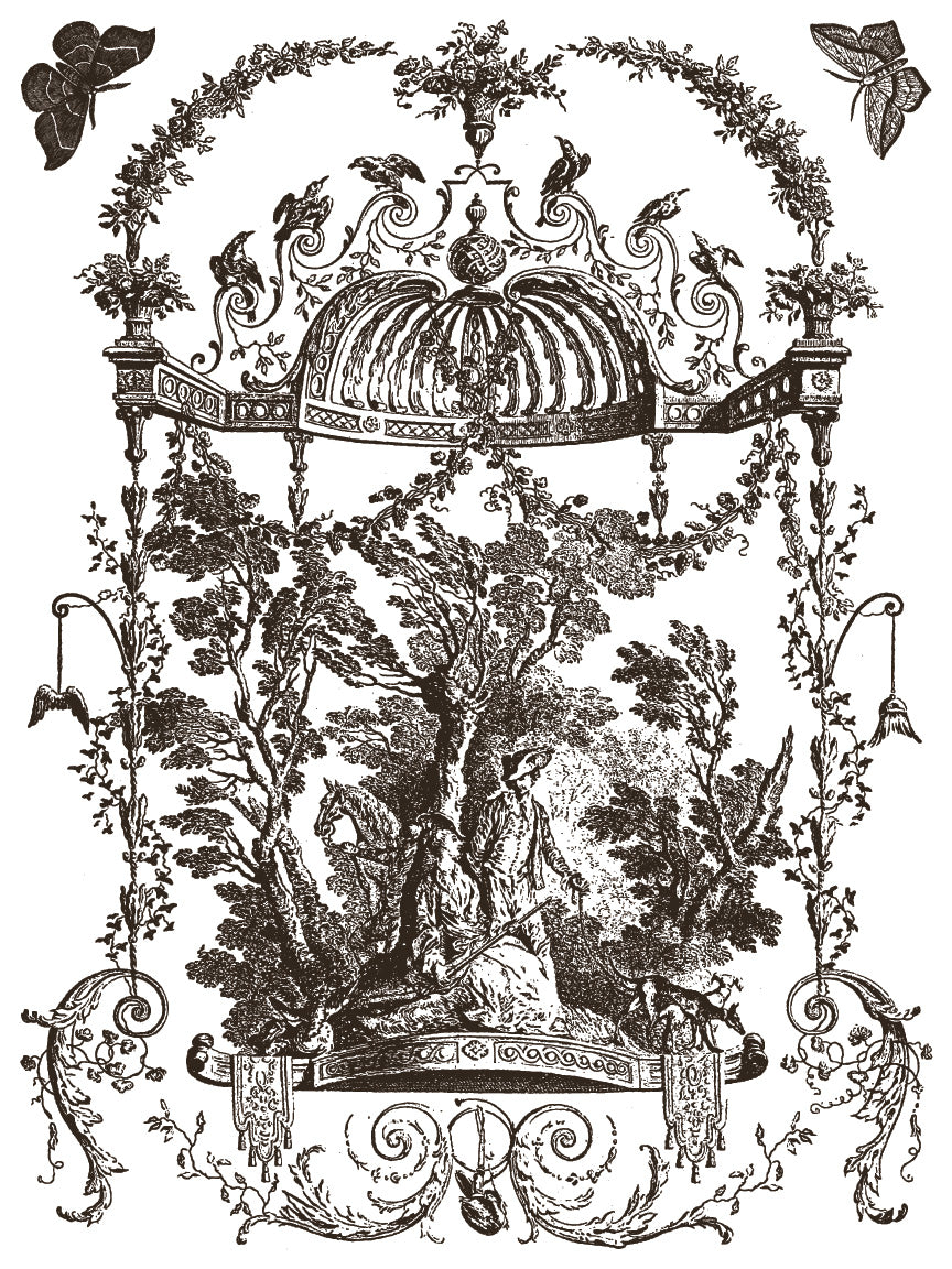 I.O.D. Hameau de la Reine Paint Inlay featuring Rococo-inspired French farmhouse decorative art design.