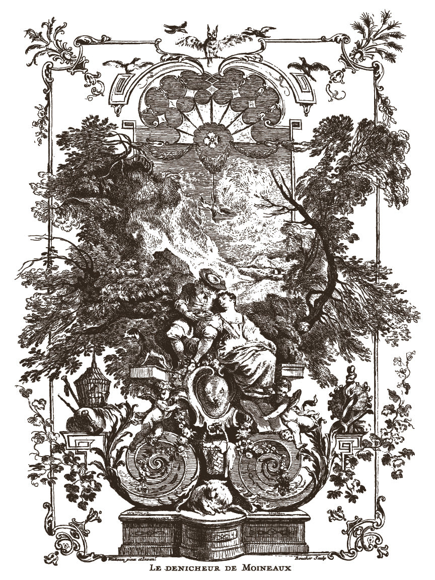 Hameau de la Reine black and white paint inlay by Iron Orchid Designs, French farmhouse style.