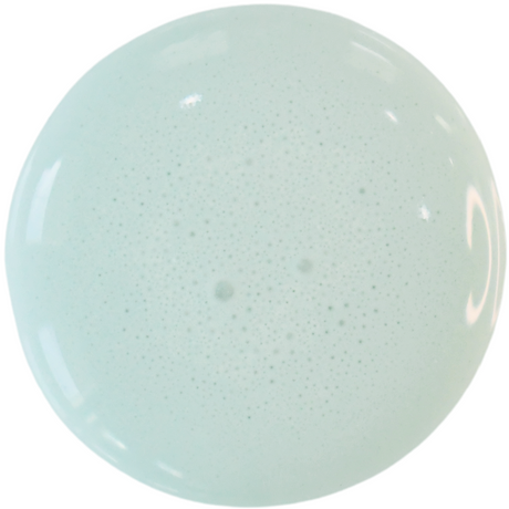 Harbor by Old Fashioned Milk Paint in pale blue, slightly foamy, shown from above.