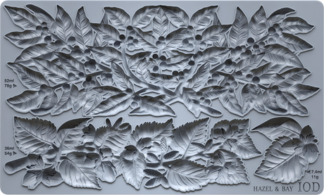 Hazel & Bay Mould (2026 Limited Release) by IOD, with detailed leaf and berry trim accents.