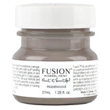 37mL Hazelwood Fusion Mineral Paint jar, deep grey, with white lid and branded label.