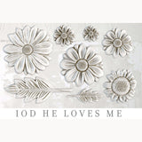 He Loves Me Decor Mould by IOD - Iron Orchid Designs @ Painted Heirloom