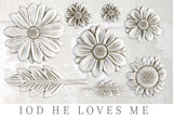 He Loves Me Decor Mould by IOD - Iron Orchid Designs @ Painted Heirloom