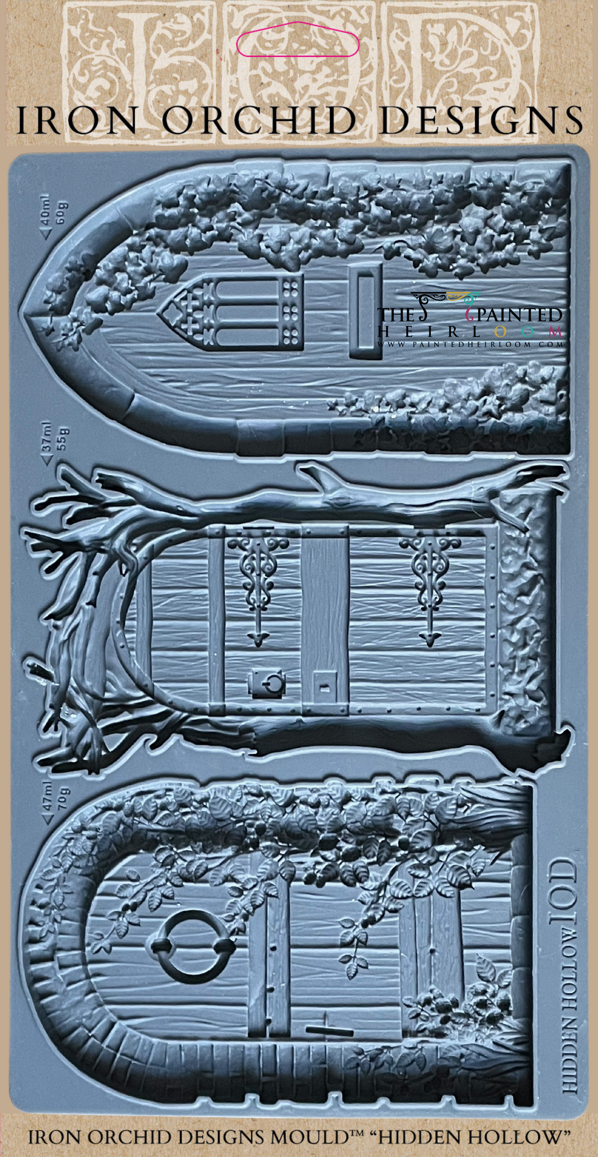 I.O.D. Hidden Hollow Mould by IOD - Iron Orchid Designs Spring 2023 @ The Painted Heirloom