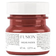 67 mL Fusion Mineral Paint in Highlander scarlet red, white lid, English and French label.