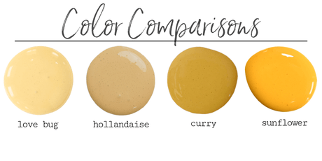 Hollandaise pale yellow paint, non-toxic, from Old Fashioned Milk Paint’s Sweet Pickins Milk Paint collection.