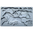 Horse & Hound Mould by IOD - Iron Orchid Designs @ The Painted Heirloom