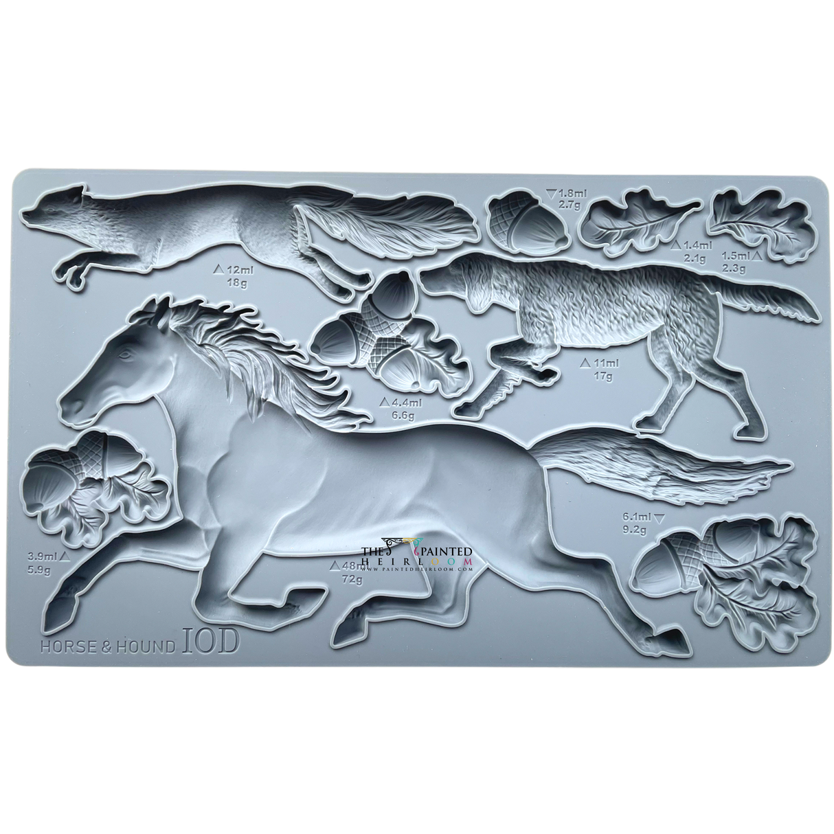 Horse & Hound Mould by IOD - Iron Orchid Designs @ The Painted Heirloom