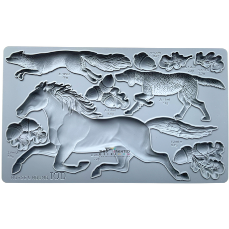 Horse & Hound Mould by IOD - Iron Orchid Designs @ The Painted Heirloom