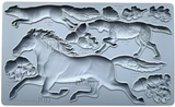 Horse & Hound Mould by IOD - Iron Orchid Designs @ The Painted Heirloom