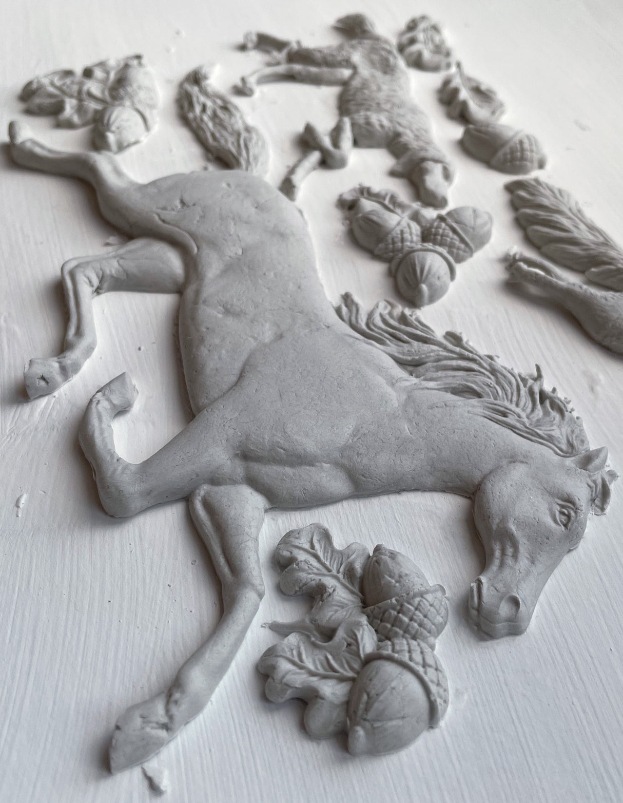 Horse & Hound Mould by IOD - Iron Orchid Designs @ The Painted Heirloom