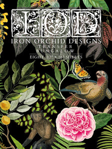 I.O.D. Bungalow Transfer by IOD - Iron Orchid Designs Spring 2023 @ The Painted Heirloom