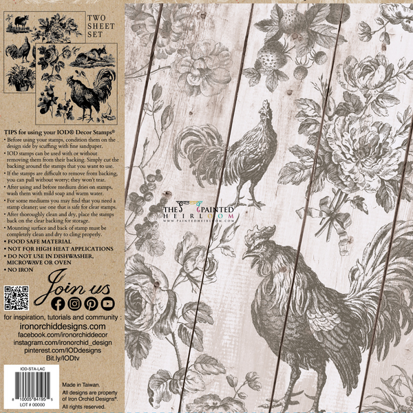 I.O.D. La Campagne Stamp by IOD - Iron Orchid Designs Spring 2023 @ The Painted Heirloom