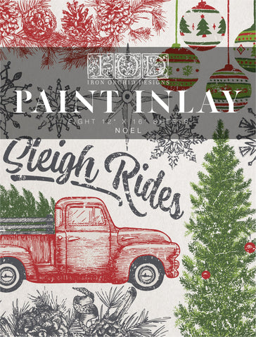 I.O.D. Noel Paint Inlay by IOD - Iron Orchid Designs - Limited Release Fall & Christmas 2022 @ The Painted Heirloom