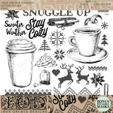 I.O.D. Cozy Stamp by IOD - Iron Orchid Designs - Limited Release! Fall & Christmas 2022 @ The Painted Heirloom