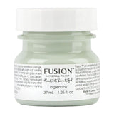 Inglenook Fusion Mineral Paint, 37 mL jar, blue-grey acrylic, all-in-one with light green lid.